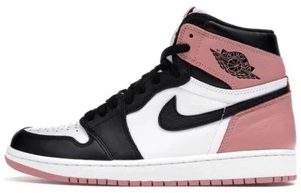 Мужские кроссовки Jordan 1 Retro High, розовые
