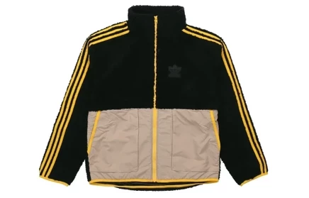 Мужская бархатная куртка adidas Originals, черная