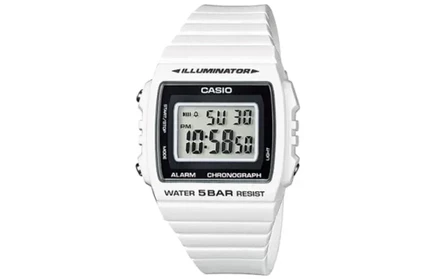Унисекс часы Casio G-Shock W-215H-7AJH, белый ремешок