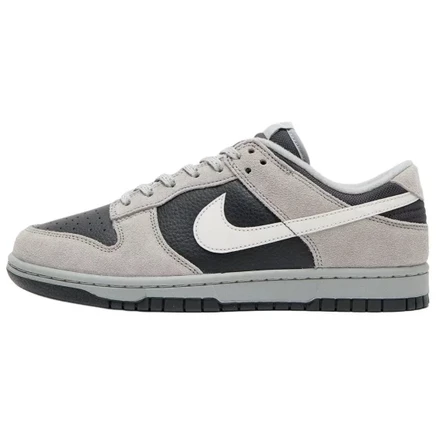 Мужские кроссовки Nike Dunk Low, серо-чёрные