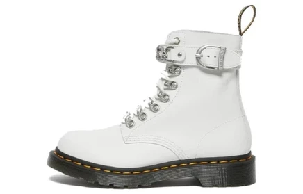 Женские ботинки Dr Martens 1460 Pascal Chain, белые