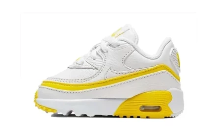 Детские кроссовки Undefeated x Nike Air Max 90, желто-белые