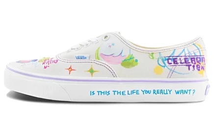 Мужские кеды Vans Authentic, бело-разноцветные