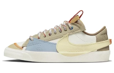 Женские кеды Nike Blazer Low 77 Jumbo, голубые