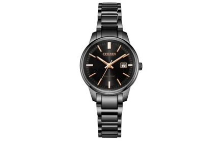 Женские часы Citizen Eco-Drive, черный циферблат