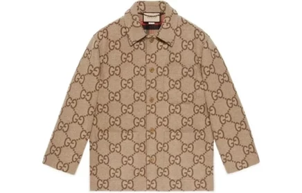 Мужской бомбер Gucci FW22, бежевый
