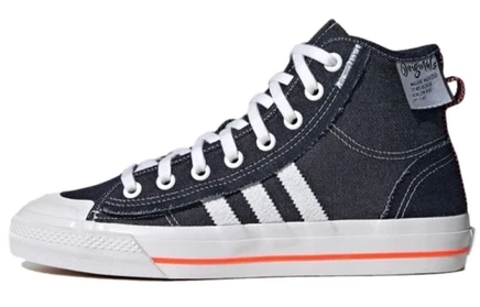 Унисекс высокие кеды Adidas Nizza Hi RF, сине-белые