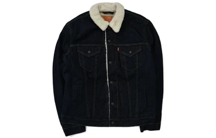 Мужская джинсовая куртка Levi's Shearling, синяя
