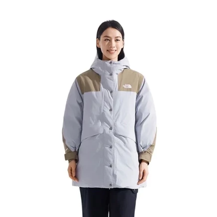 Женский пуховик The North Face Dryvent, серый/синий/мокко