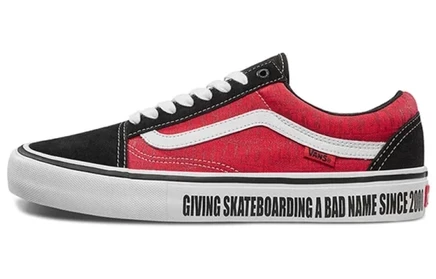Мужские кеды Vans x Baker Old Skool Pro, красно-белые