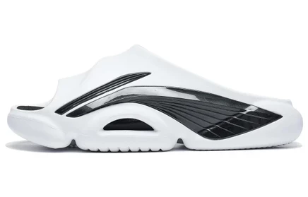 Мужские шлепанцы Li-Ning BADFIVE Slide, бело-черные