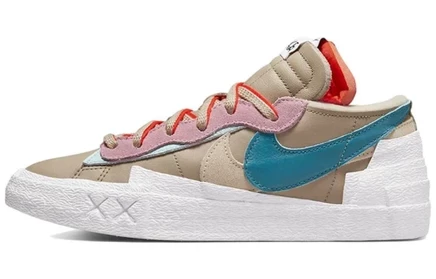 Мужские кроссовки Nike Blazer Low Sacai Kaws, оливковые