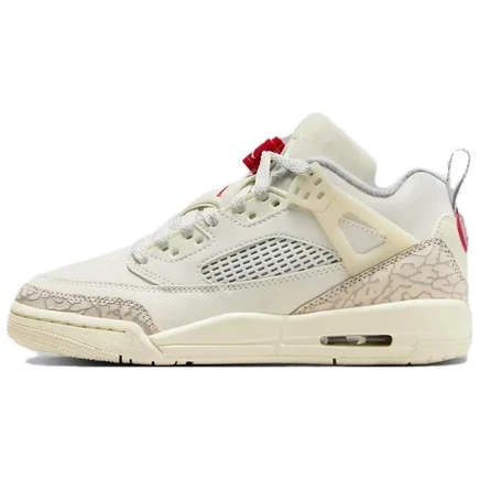 Кроссовки для девочек Jordan Spizike Low, бежево-красные