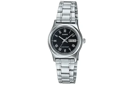 Женские часы Casio LTP-V006D-1B, черный циферблат