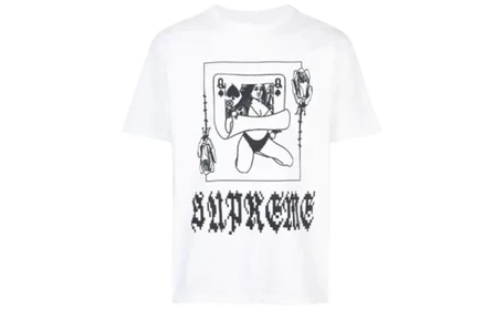 Мужская футболка Supreme Queen, белая
