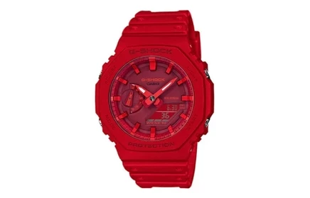 Мужские часы Casio GA-2100-4APR, красные