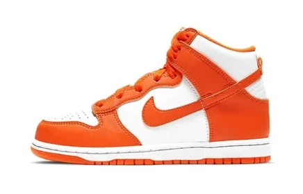 Детские кроссовки Nike Dunk High Syracuse, оранжево-белые