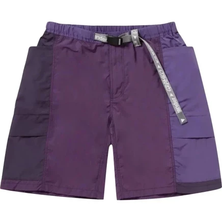 Шорты Gramicci x And Wander Patchwork Wind, фиолетовые