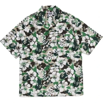Мужская рубашка A Bathing Ape FW25, зеленая