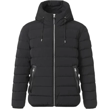 Мужской пуховик Mackage с капюшоном, черный