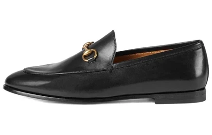 Женские кожаные лоферы Gucci Jordaan, черные