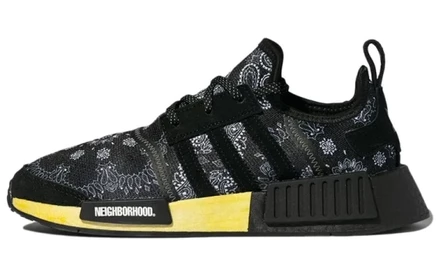 Мужские кроссовки Adidas NMD_R1 x Neighborhood, черные