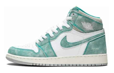 Детские высокие кроссовки Jordan 1 Retro High, зеленые