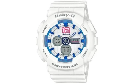 Женские часы Casio BABY-G BA-120-7B2021, белые