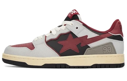 Кроссовки A Bathing Ape Sk8 Sta №4, красные