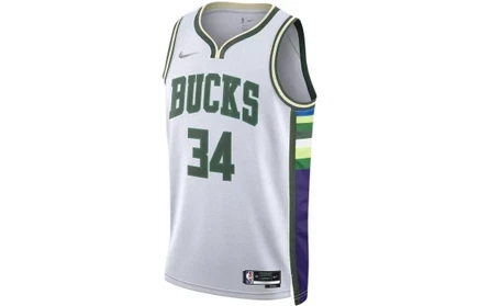 Мужская майка Nike NBA Giannis Antetokounmpo 34, белая