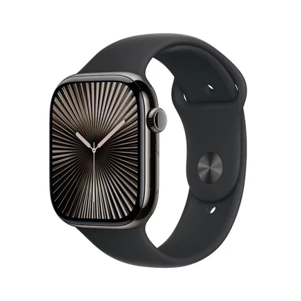 Смарт-часы Apple Watch 10, титан, серо-бежевый/черный