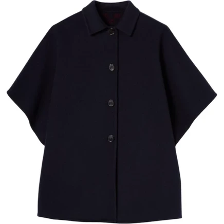 Женское пальто Gucci Reversible Wool Silk, синее