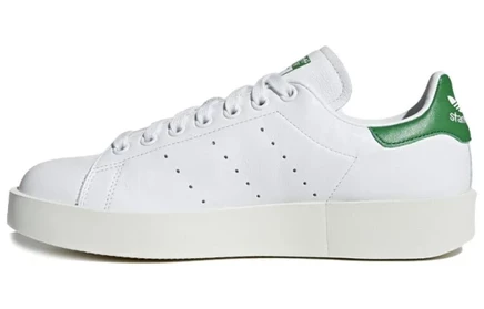 Женские кеды adidas Originals Stan Smith Bold, бело-зеленые