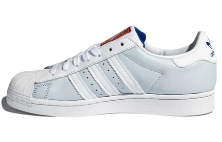 Мужские кеды adidas Superstar, сине-бело-красные