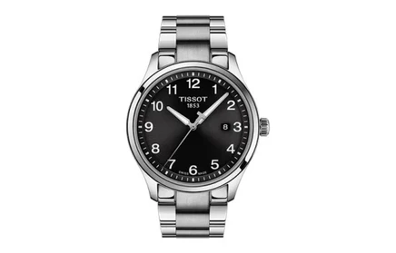 Мужские кварцевые часы Tissot XL Series, черный циферблат