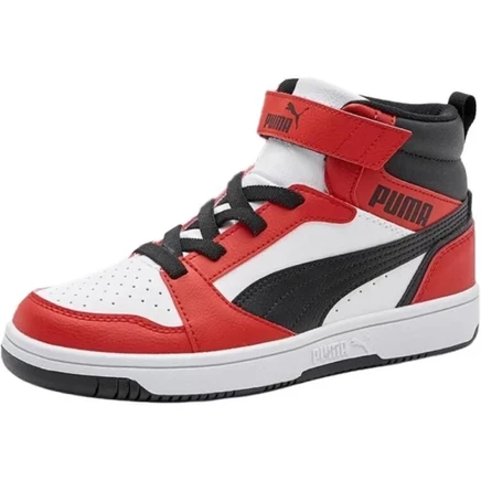 Детские кроссовки Puma Rebound V6, красно-бело-черные