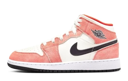 Кроссовки для девочек Jordan 1 Mid SE, оранжевые