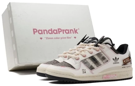 Мужские кроссовки adidas Originals Forum Low, бежево-розовые