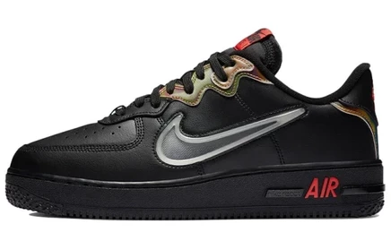 Кроссовки Nike Air Force 1 React, чёрно-красные