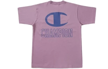 Унисекс футболка Champion SS21 с рукавами 3/4, фиолетовая