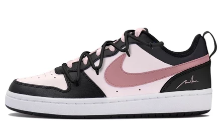 Женские кеды Nike Court Borough Low, черно-розовые