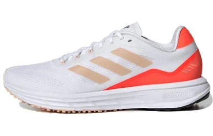 Женские беговые кроссовки Adidas SL20.2, бело-оранжевые