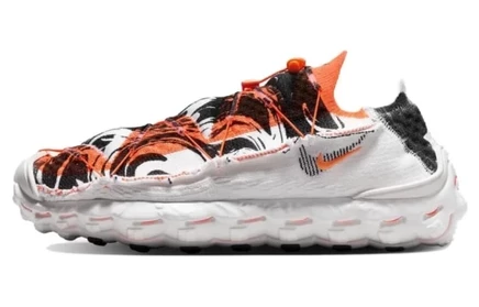Женские кроссовки Nike ISPA, бело-оранжево-чёрные