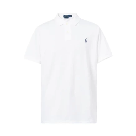 Мужское поло Polo Ralph Lauren с логотипом, белое