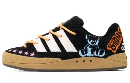 Унисекс кеды Adidas, замшевые, черно-коричневые