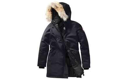Женский пуховик Canada Goose Victoria, темно-синий