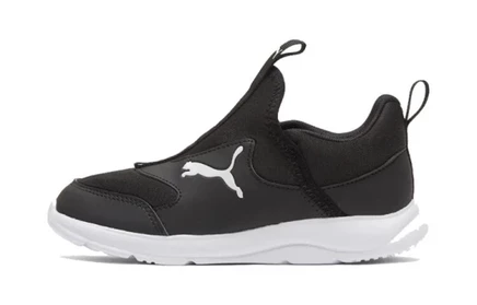 Детские слипоны Puma Fun Racer, черно-белые
