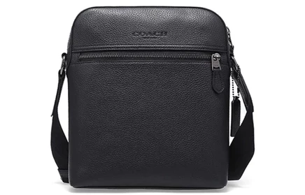 Мужская сумка Coach Houston через плечо, черная