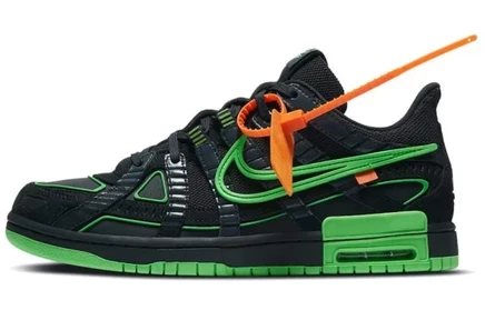 Мужские кроссовки Nike Off-White Rubber Dunk, зеленые