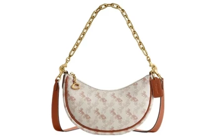 Женская сумка Coach Mira через плечо, бежевая
